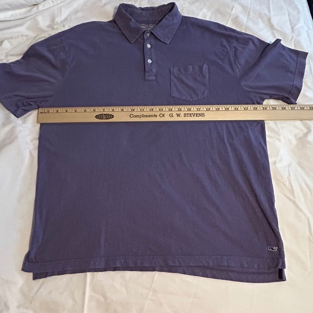 Vineyard Vines Mens Polo Shirt Large L Blue‎ Short Sleeve Casual Top - Picture 9 of 10